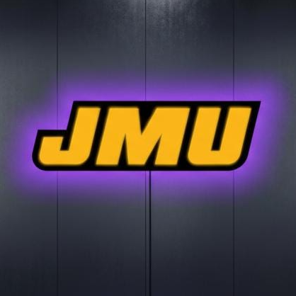 JMU Wall Art - James Madison Dukes Logo Sign - University Dorm Room Decor