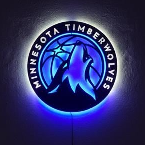 Minnesota Timberwolves Wall Art - NBA Team Logo Sports Room Decor