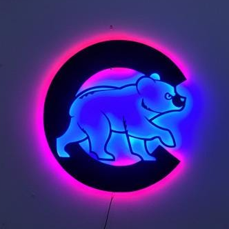 Chicago Cubs Wall Art - Wrigleyville Home Decor - Baseball Fan Gift