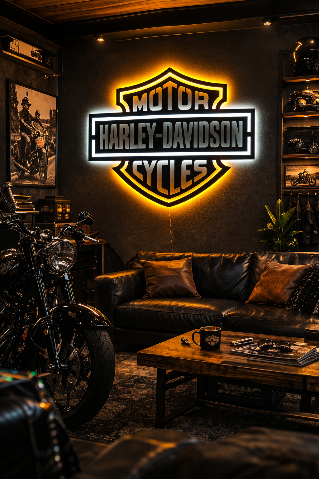 Harley-Davidson LED Metal Sign