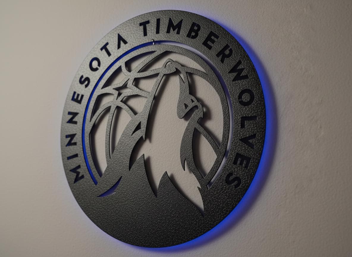 Minnesota Timberwolves Wall Art - NBA Team Logo Sports Room Decor