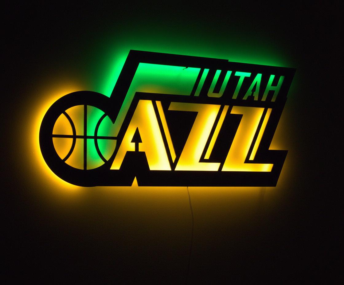 Utah Jazz Wall Art - Iconic Team Logo Basketball Fan Game Room Decor