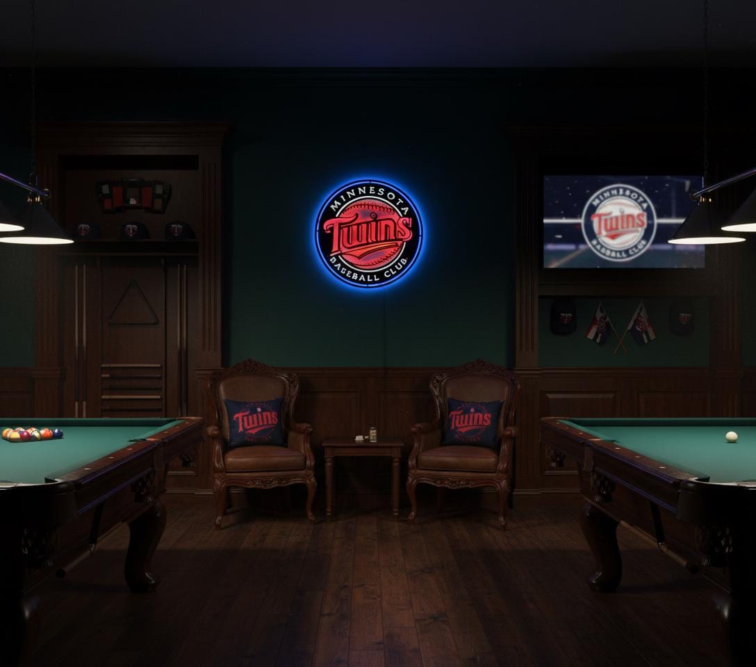 Minnesota Twins Wall Art - Official MLB Team Logo Game Room Decor