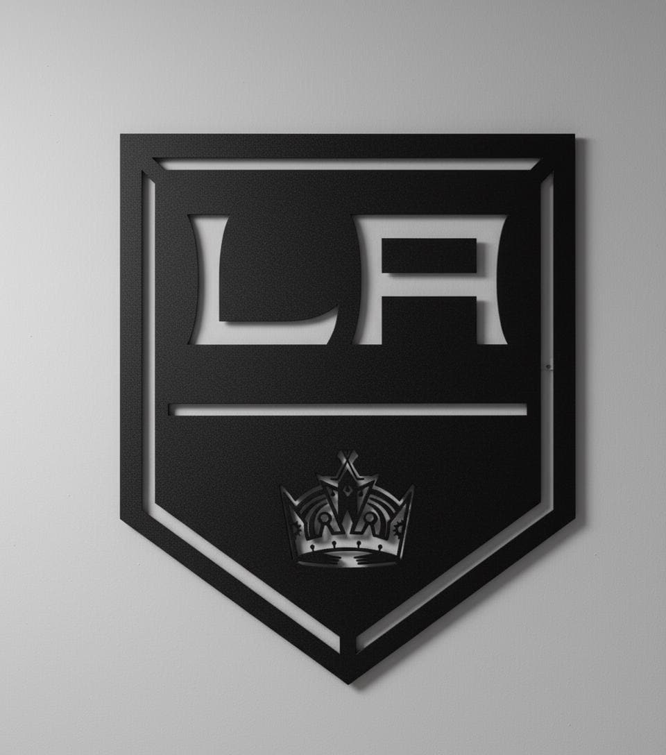 Los Angeles Kings Wall Art - Official Team Logo Hockey Decor Game Room