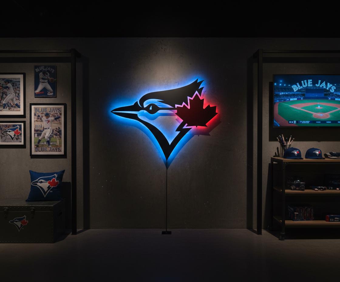 Toronto Blue Jays Wall Art - Team Logo Baseball Fan Gift Game Room Decor