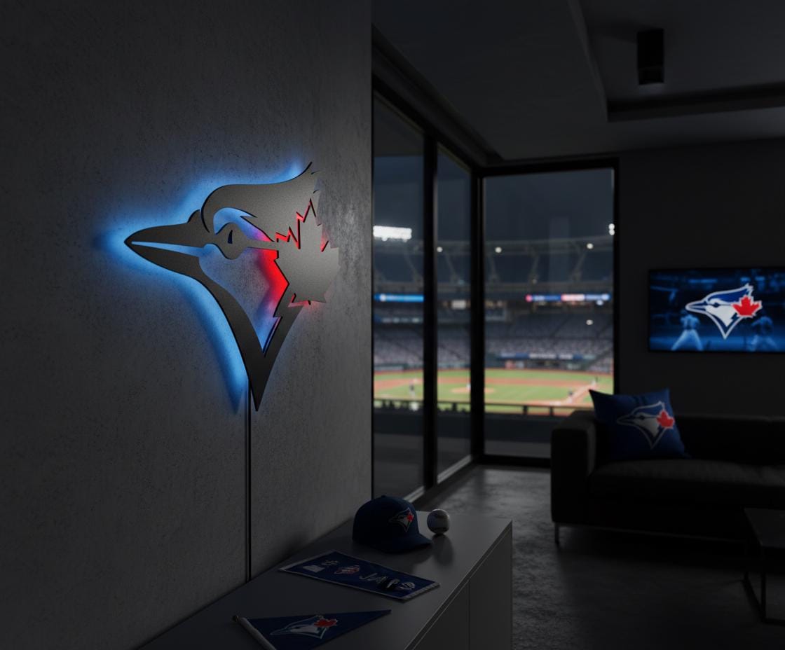 Toronto Blue Jays Wall Art - Team Logo Baseball Fan Gift Game Room Decor