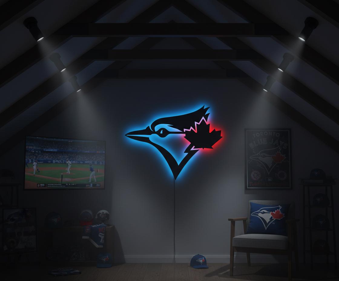 Toronto Blue Jays Wall Art - Team Logo Baseball Fan Gift Game Room Decor