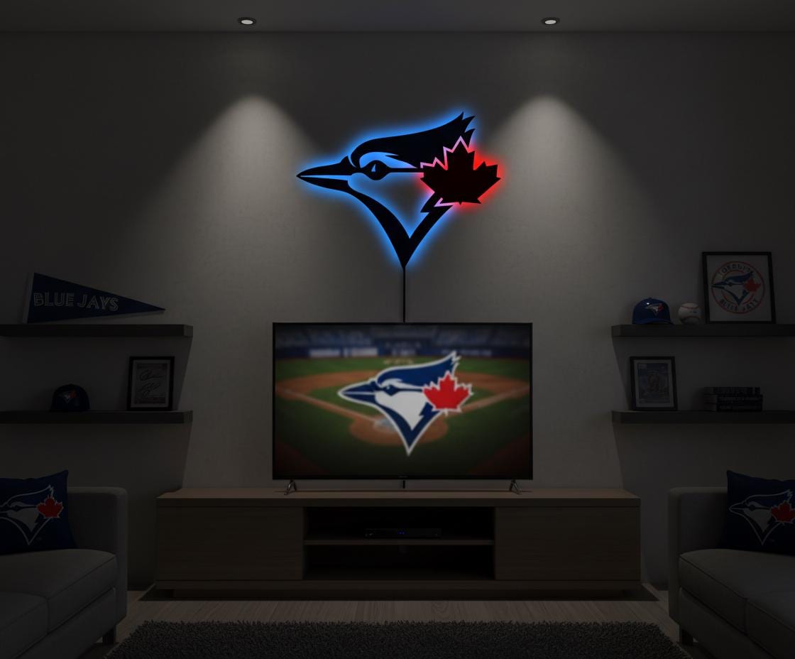 Toronto Blue Jays Wall Art - Team Logo Baseball Fan Gift Game Room Decor