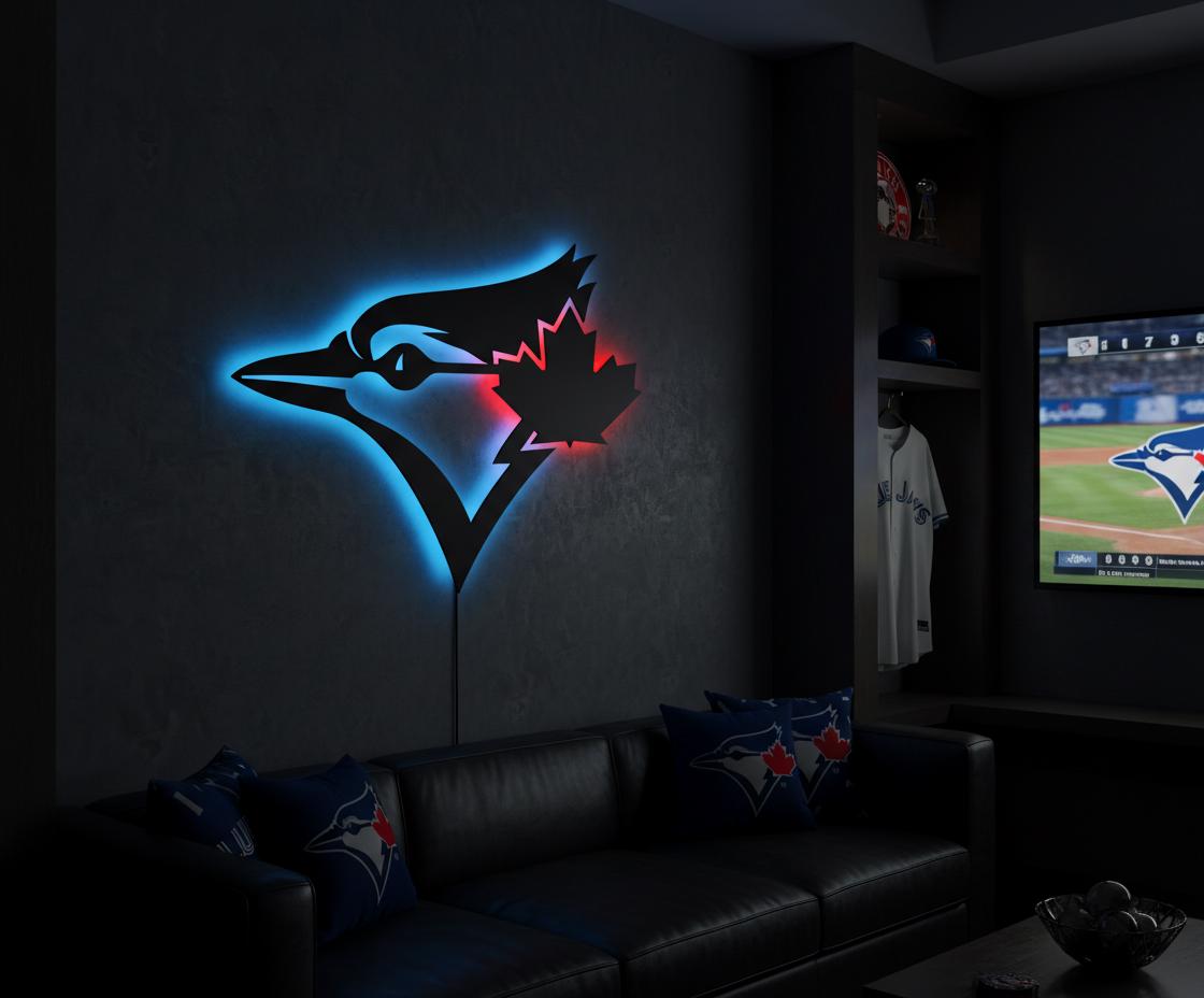 Toronto Blue Jays Wall Art - Team Logo Baseball Fan Gift Game Room Decor