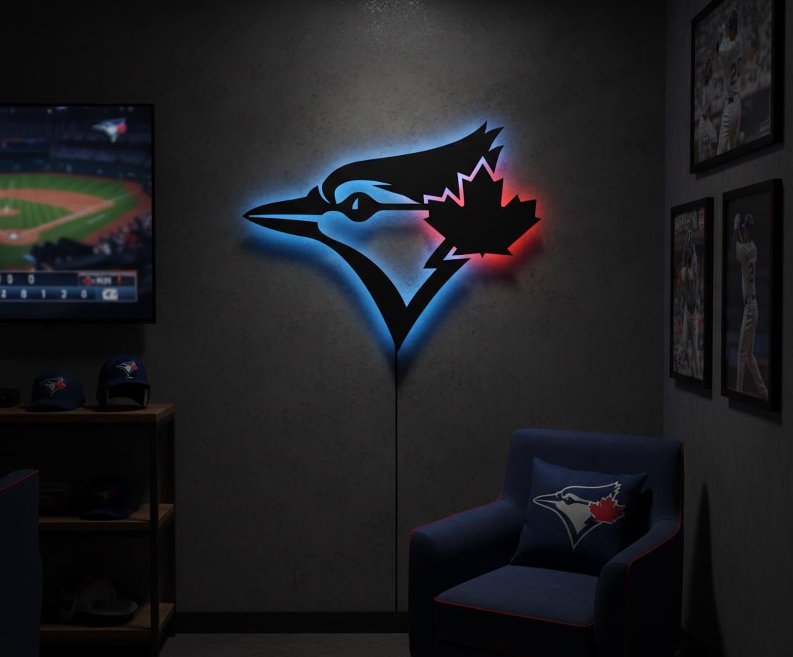 Toronto Blue Jays Wall Art - Team Logo Baseball Fan Gift Game Room Decor