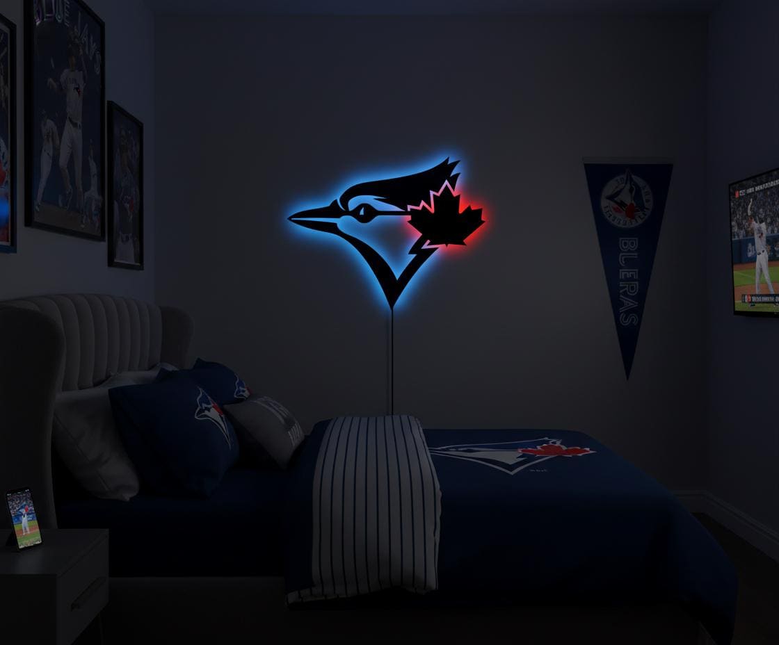 Toronto Blue Jays Wall Art - Team Logo Baseball Fan Gift Game Room Decor