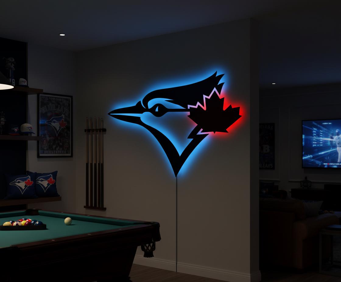 Toronto Blue Jays Wall Art - Team Logo Baseball Fan Gift Game Room Decor