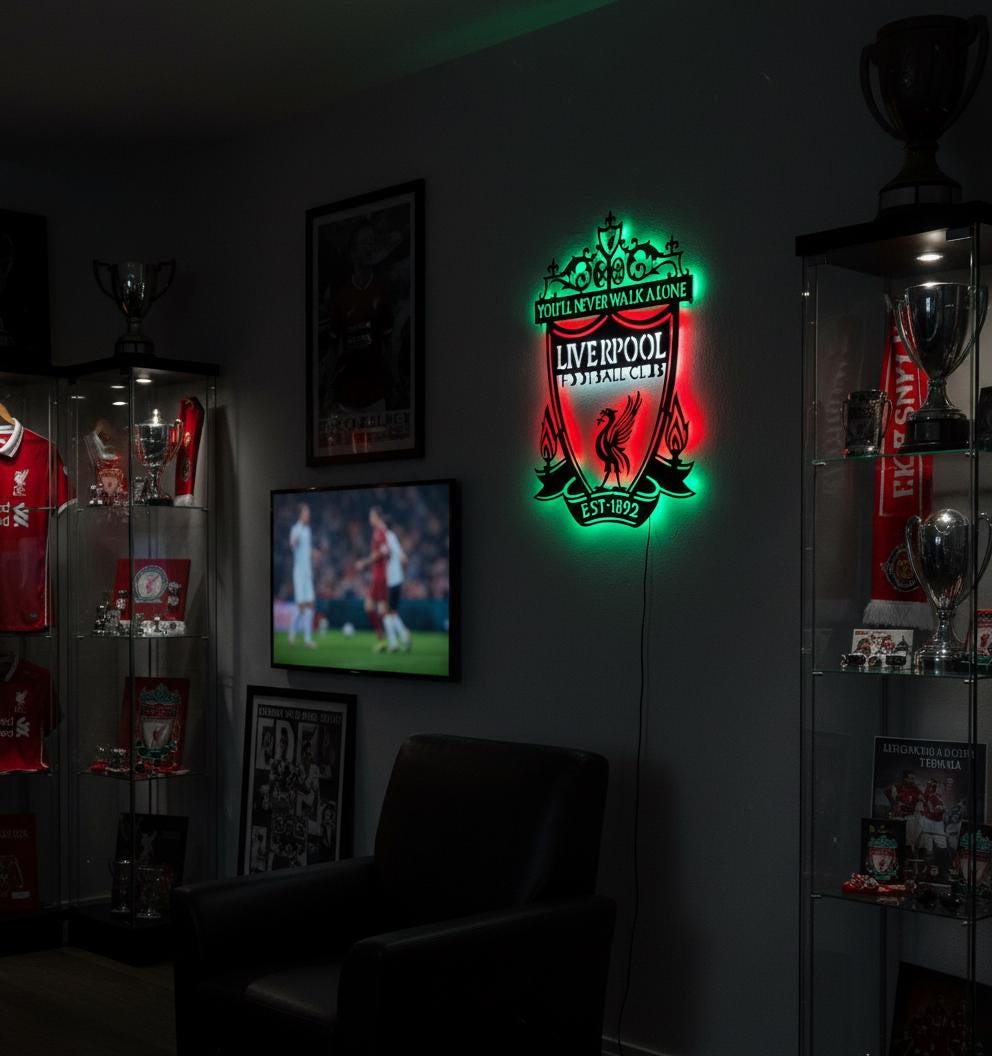 Liverpool FC Wall Art - Unique YNWA Team Logo Art Decor for Football Fans