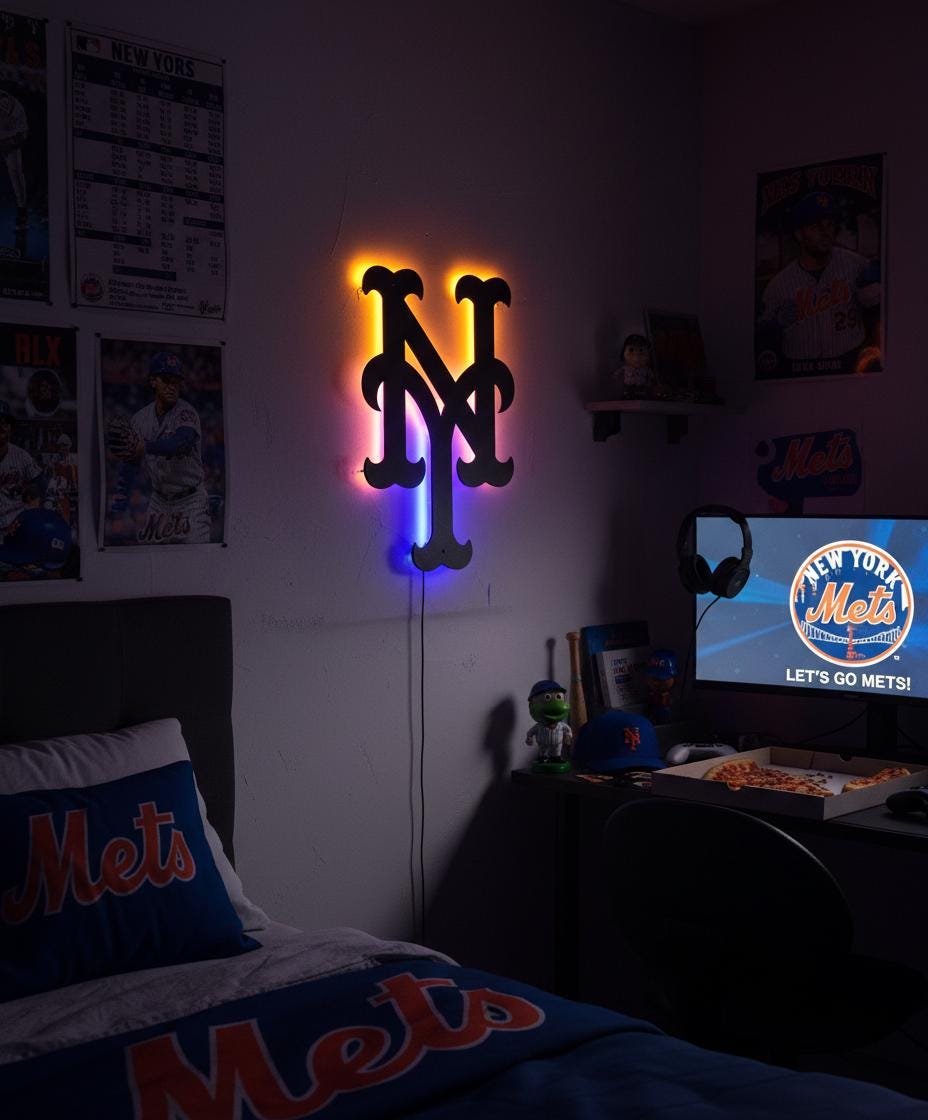 New York Yankees Wall Art - Baseball Team Decor - Game Room Sign