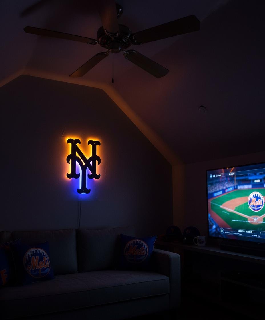 New York Yankees Wall Art - Baseball Team Decor - Game Room Sign