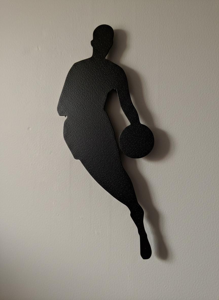 NBA Wall Art - Basketball Team Logo Wall Decor, Sports Fan Gift