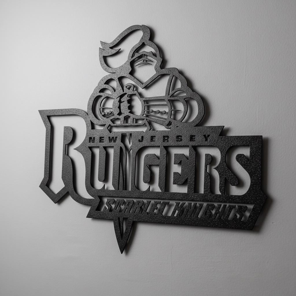 New York Rangers Wall Art - Team Logo Hockey Decor Game Room Sign