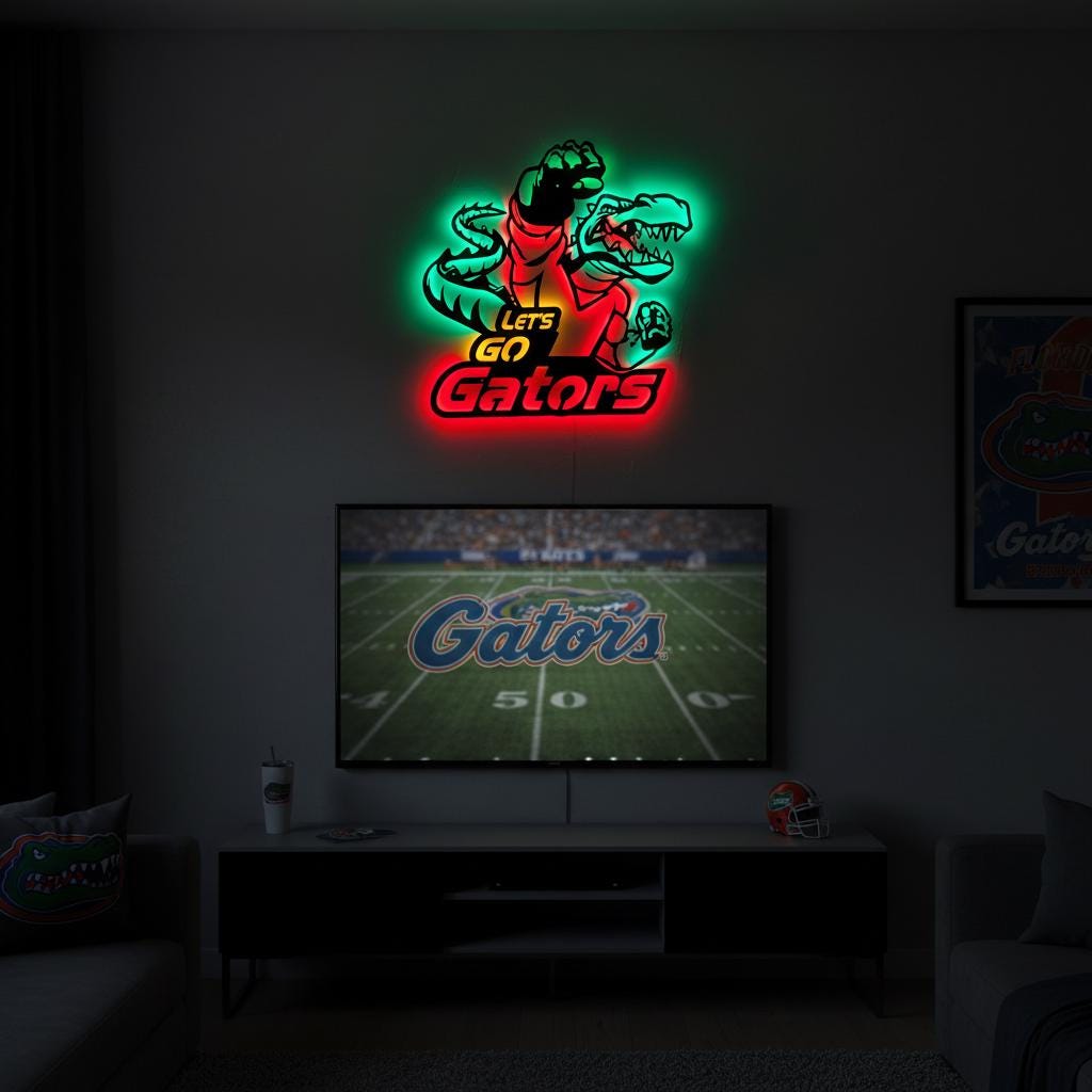 Florida Gators Wall Art – Handmade Steel NCAA Team Logo Sign