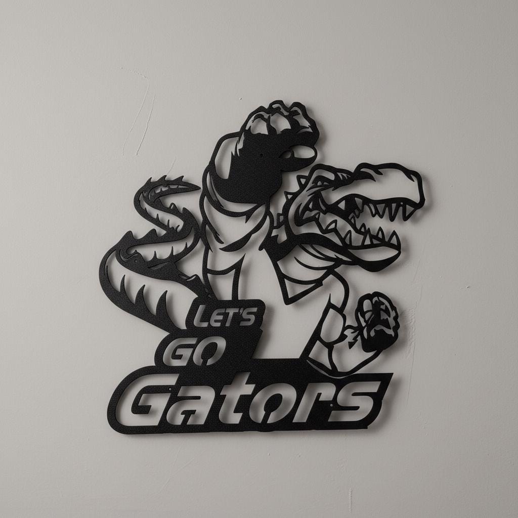 Florida Gators Wall Art – Handmade Steel NCAA Team Logo Sign