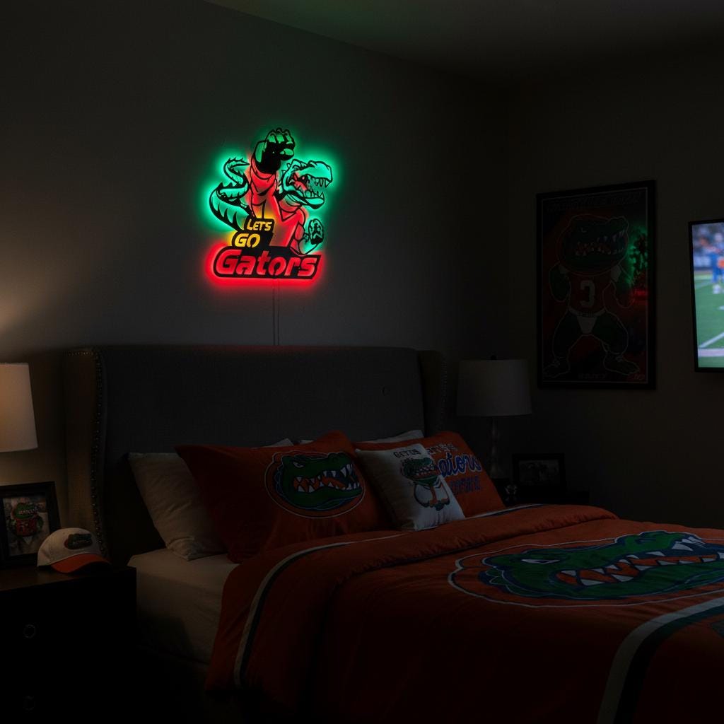 Florida Gators Wall Art – Handmade Steel NCAA Team Logo Sign