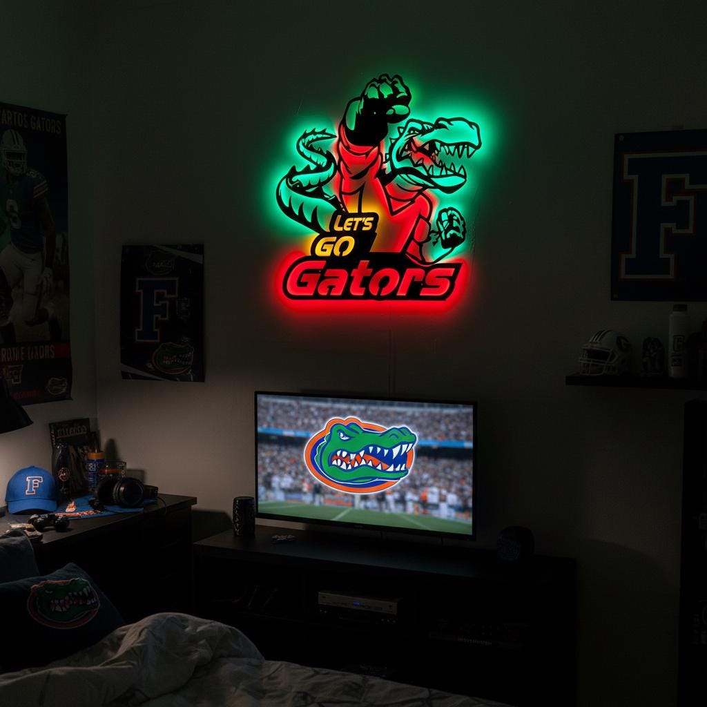 Florida Gators Wall Art – Handmade Steel NCAA Team Logo Sign