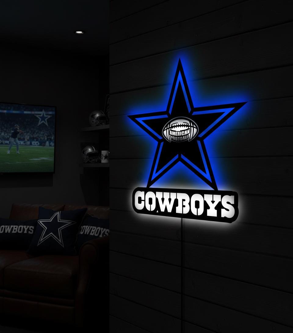 Dallas Stars Wall Art - Official NHL Team Logo Hockey Fan Game Room Decor