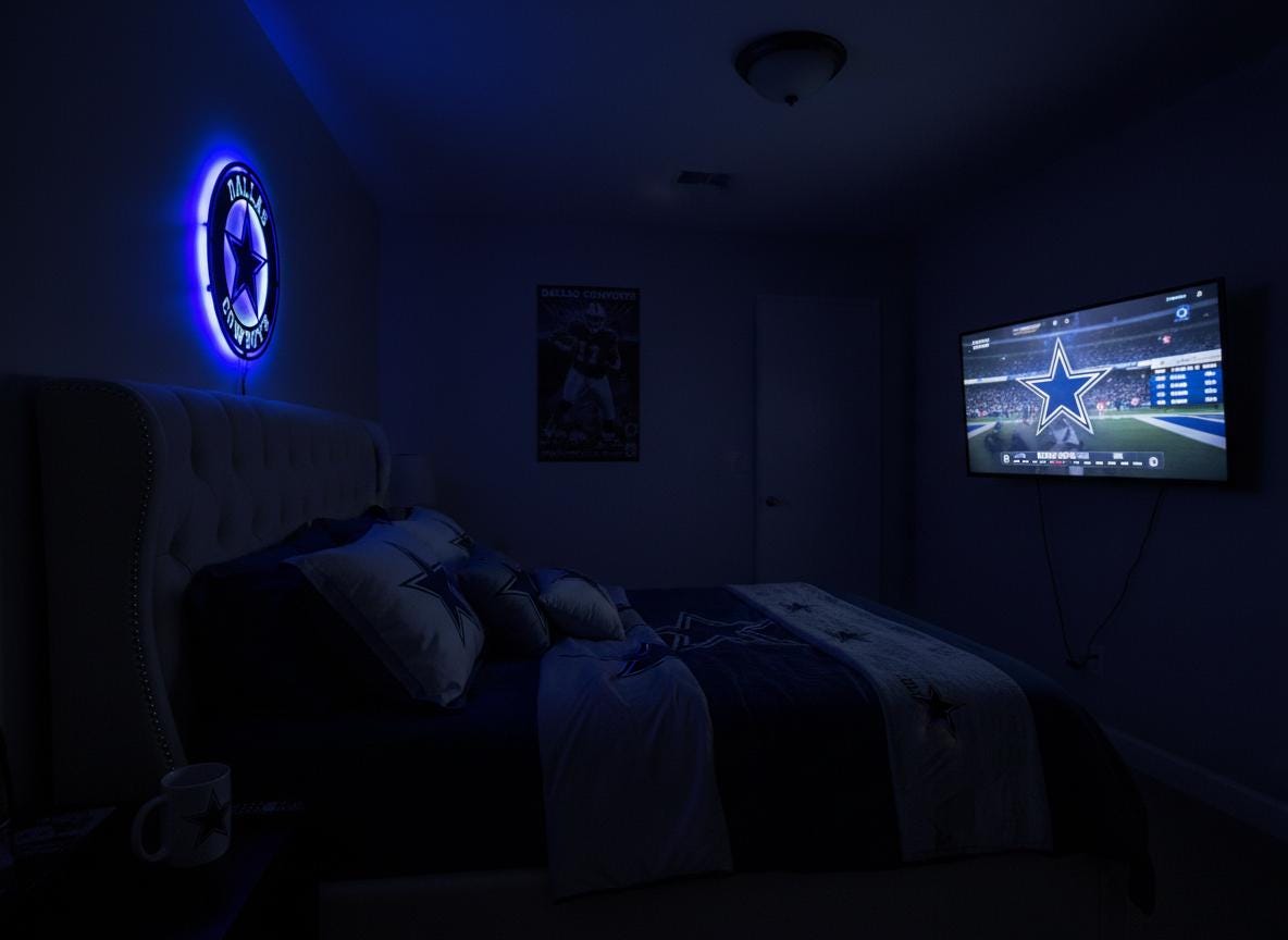 Dallas Cowboys Wall Art - Official NFL Team Logo Sign Game Room Decor