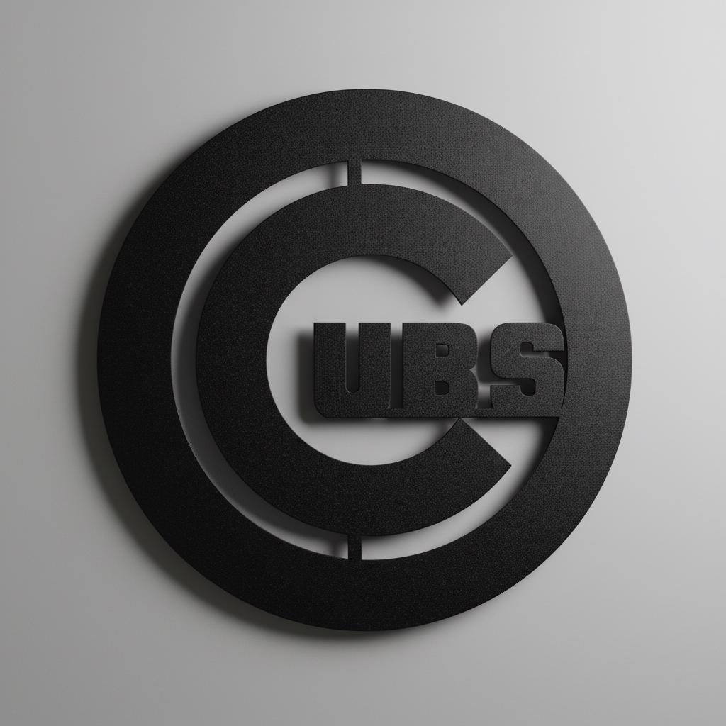 Chicago Cubs Wall Art - Wrigleyville Team Logo Baseball Fan Decor