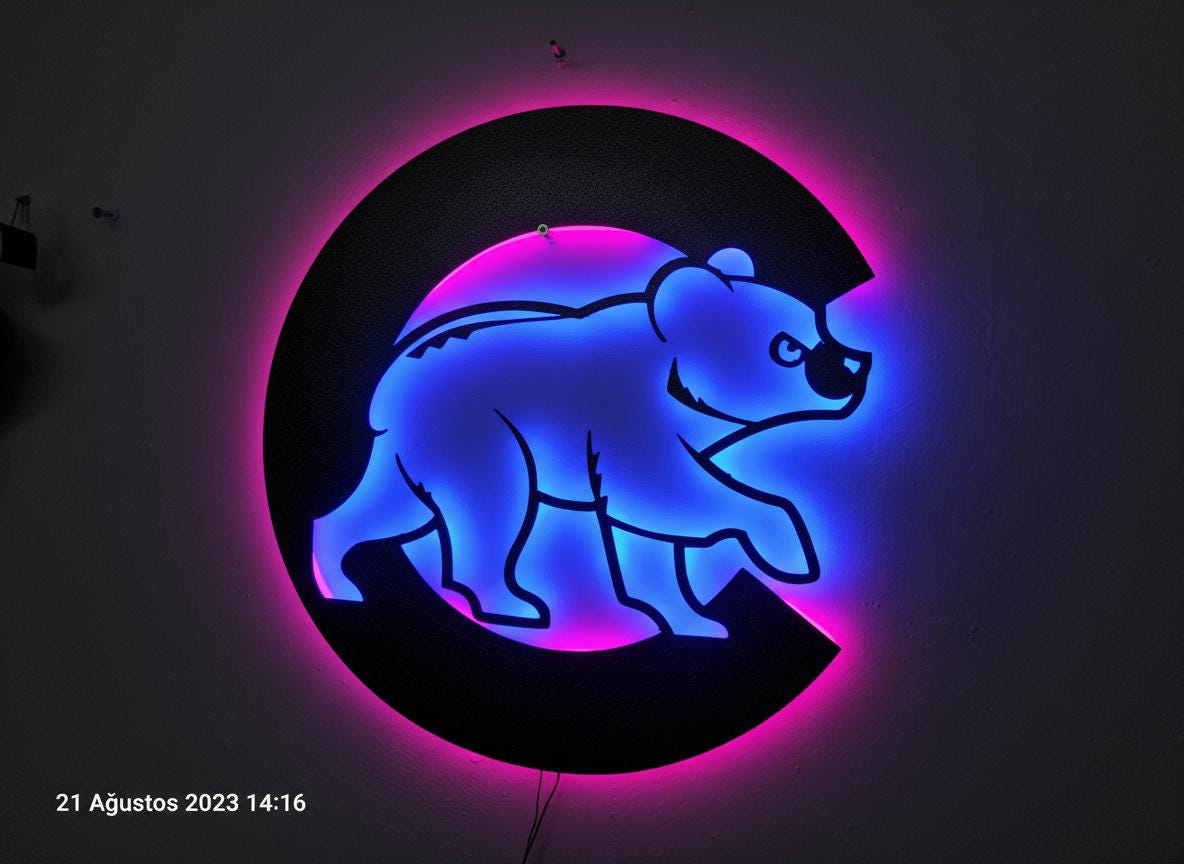 Chicago Cubs Wall Art - Wrigleyville Home Decor - Baseball Fan Gift