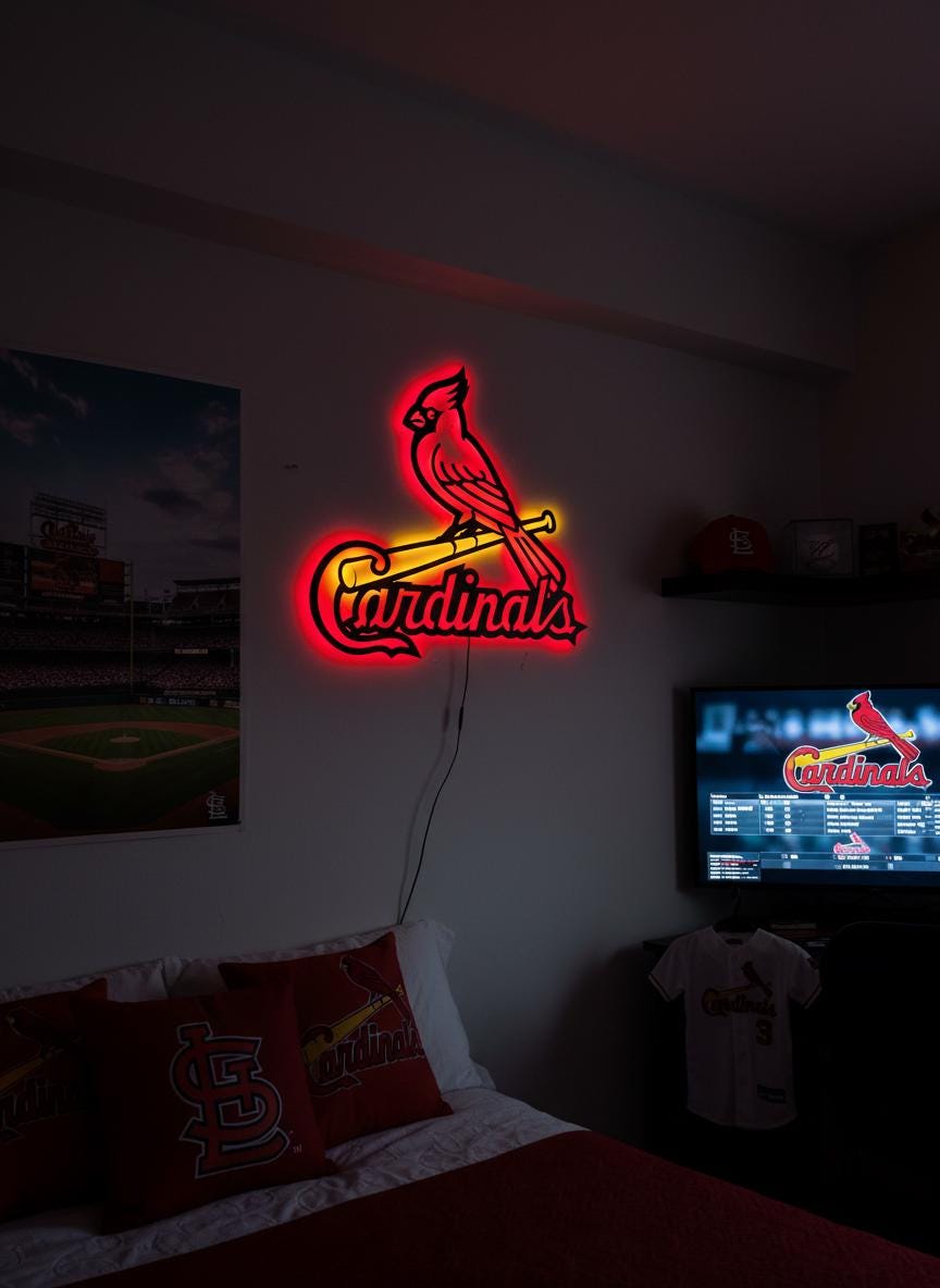 Arizona Cardinals Wall Art - Official Team Logo NFL Football Decor Gift