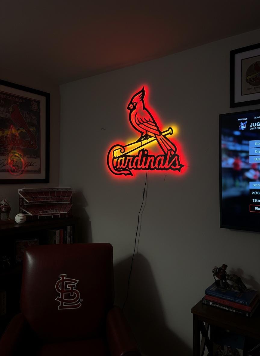 Arizona Cardinals Wall Art - Official Team Logo NFL Football Decor Gift